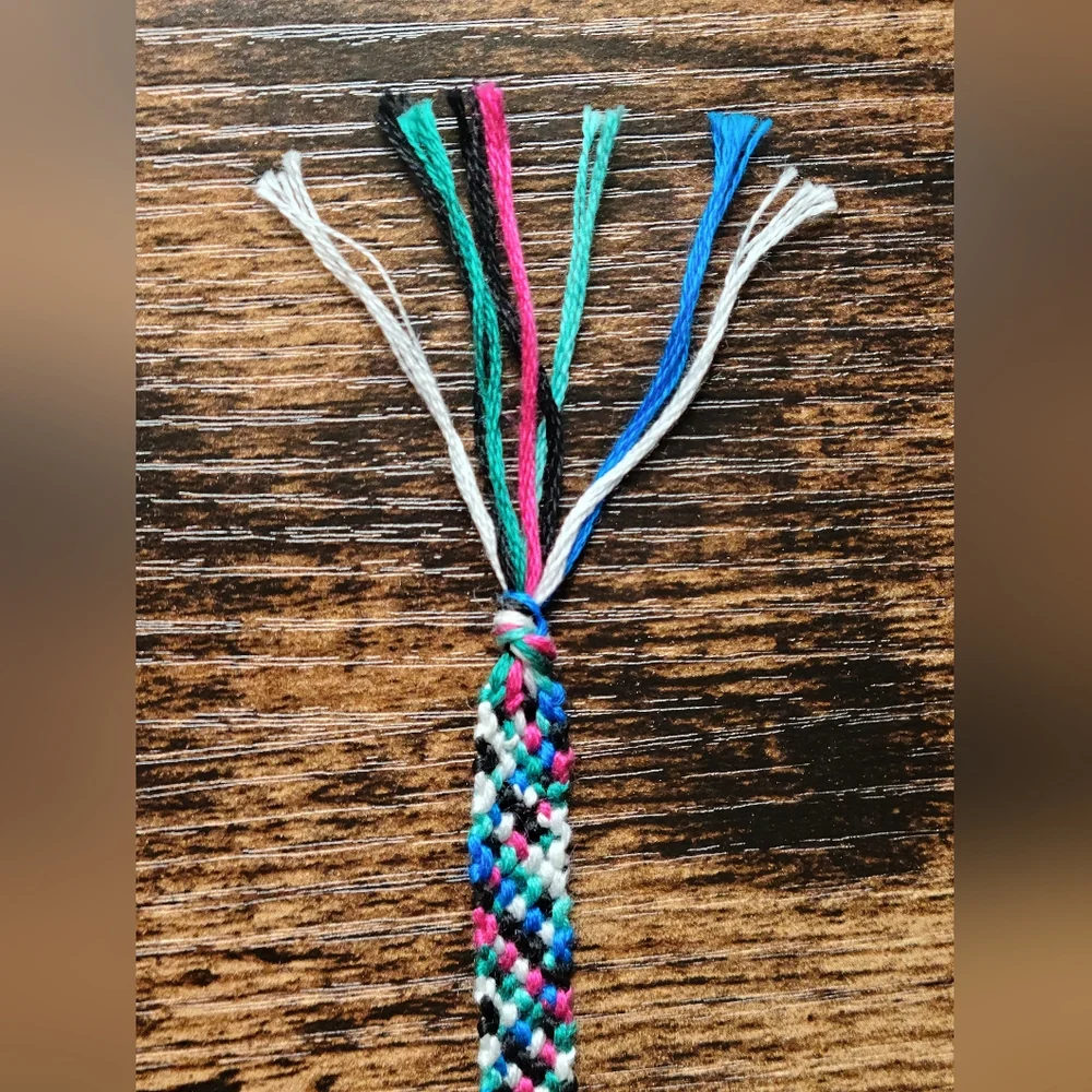Handmade Rag Rug Bracelet - Picture 4 of 4